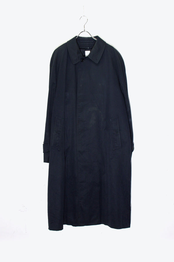 MADE IN ENGLAND 90'S BALMACAAN COAT W/LINER / NAVY [SIZE: L equivalent USED]