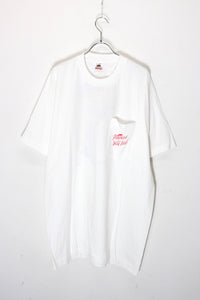 MADE IN USA 90'S S/S MARLBORO RODEO BACK PRINT POCKET ADVERTISING T-SHIRT / WHITE [SIZE: XL DEADSTOCK/NOS]