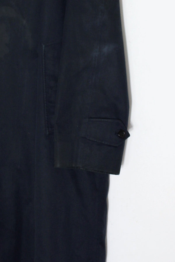 MADE IN ENGLAND 90'S BALMACAAN COAT W/LINER / NAVY [SIZE: L equivalent USED]