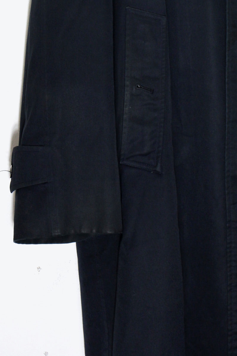 MADE IN ENGLAND 90'S BALMACAAN COAT W/LINER / NAVY [SIZE: L equivalent USED]