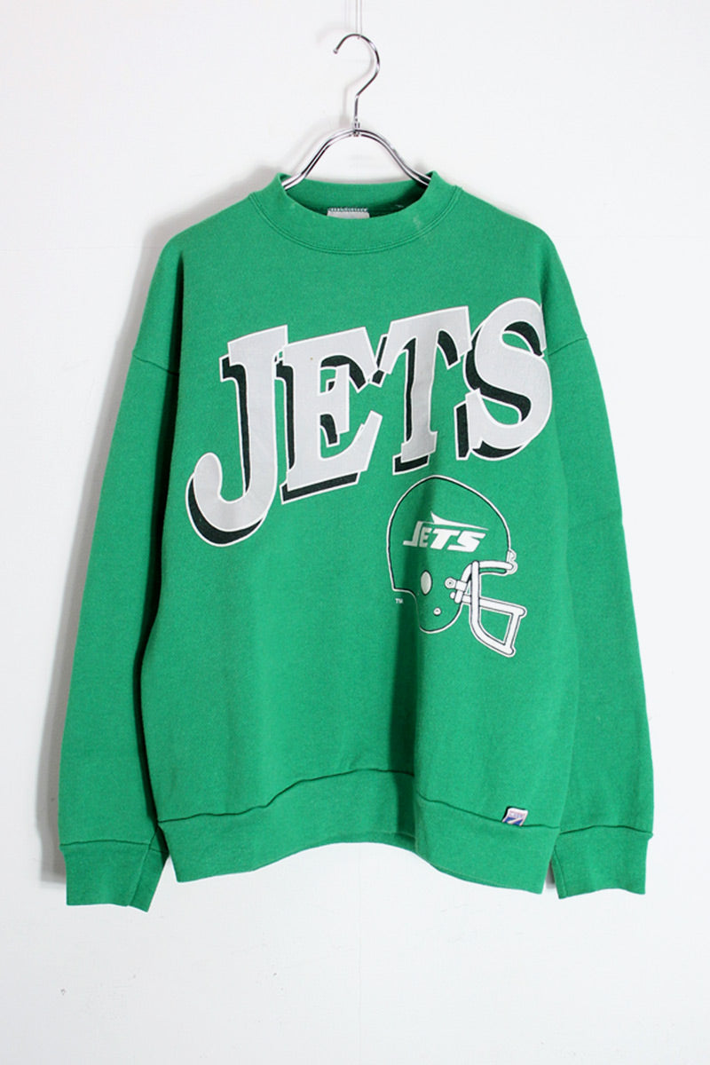 MADE IN USA 90'S NFL NY JETS SWEATSHIRT / GREEN [SIZE: M USED]