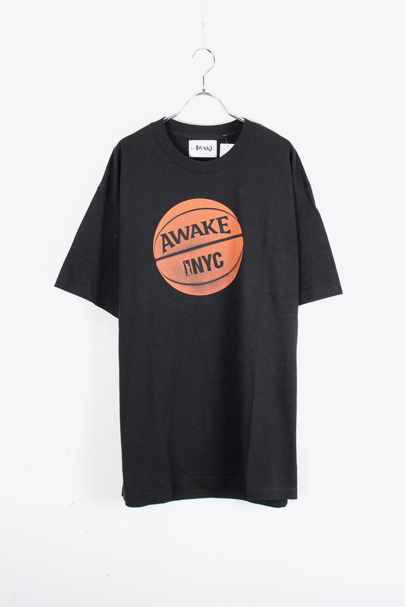 BASKETBALL LOGO T-SHIRT / BLACK [SIZE: L USED]