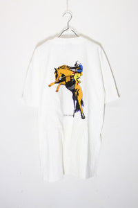 MADE IN USA 90'S S/S MARLBORO RODEO BACK PRINT POCKET ADVERTISING T-SHIRT / WHITE [SIZE: XL DEADSTOCK/NOS]