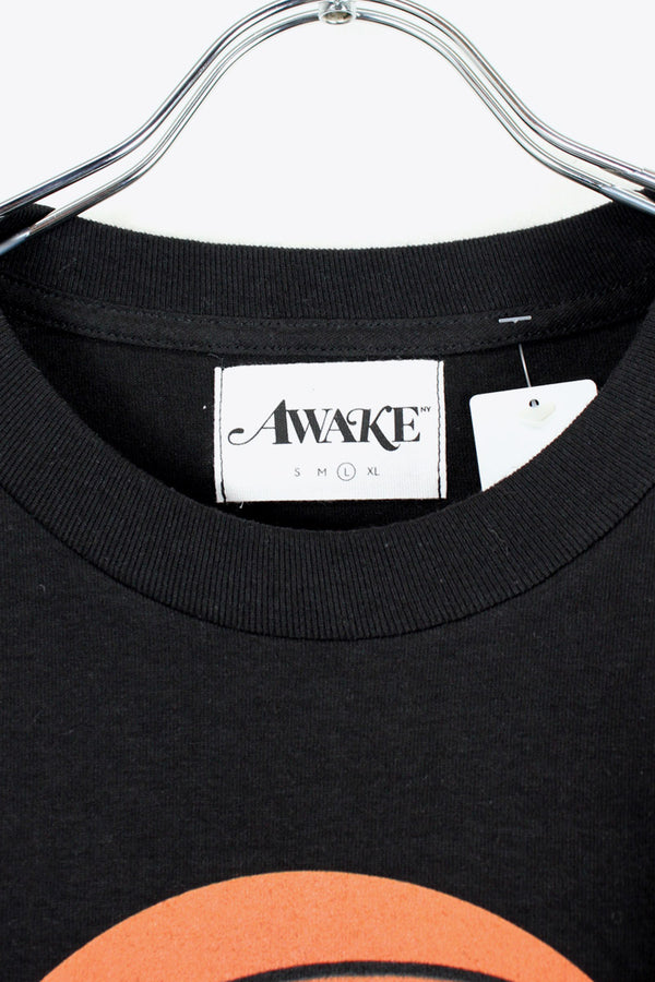 BASKETBALL LOGO T-SHIRT / BLACK [SIZE: L USED]