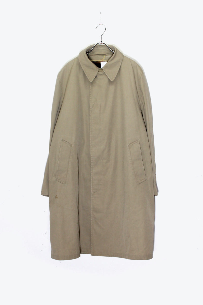90'S BALMACAAN COAT W / FUR LINER / BEIGE [SIZE: M equivalent USED]
