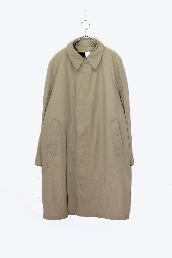 90'S BALMACAAN COAT W / FUR LINER / BEIGE [SIZE: M equivalent USED]