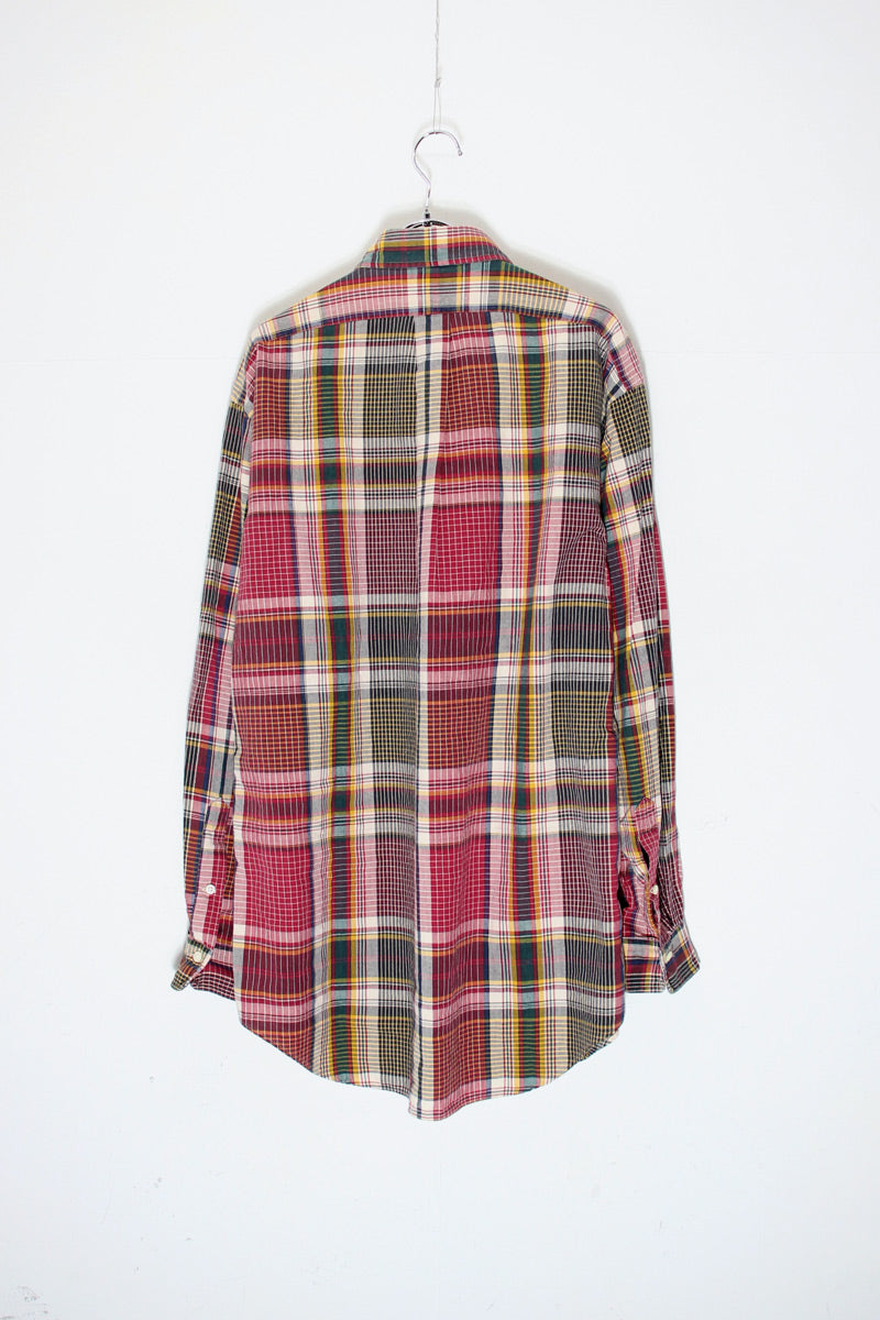 90'S L/S B.D CHECK SHIRT / MULTI [SIZE: S USED]