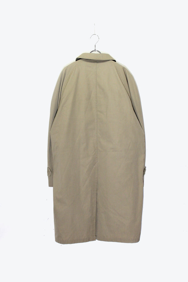 90'S BALMACAAN COAT W / FUR LINER / BEIGE [SIZE: M equivalent USED]