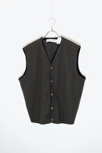 画像をギャラリービューアに読み込む, 90&#39;S DESIGN BUTTON VEST / DARK GREEN [SIZE: M USED]
