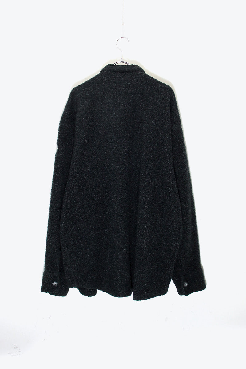 90'S BOA FLEECE SHIRT JACKET / BLACK [ SIZE: XL USED ]