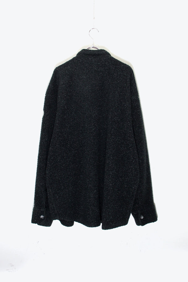 90'S BOA FLEECE SHIRT JACKET / BLACK [ SIZE: XL USED ]