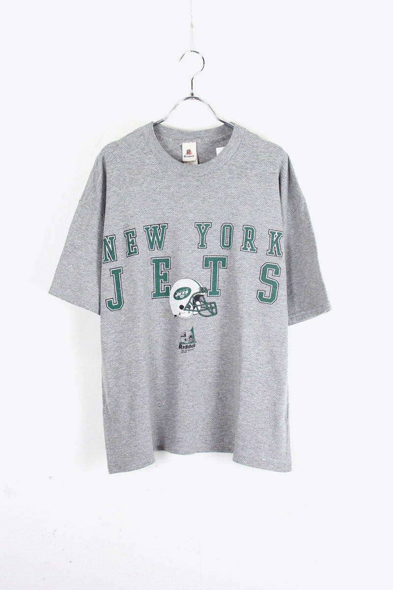 MADE IN USA 96'S NY JETS TEE SHIRT / GREY [SIZE: M USED]