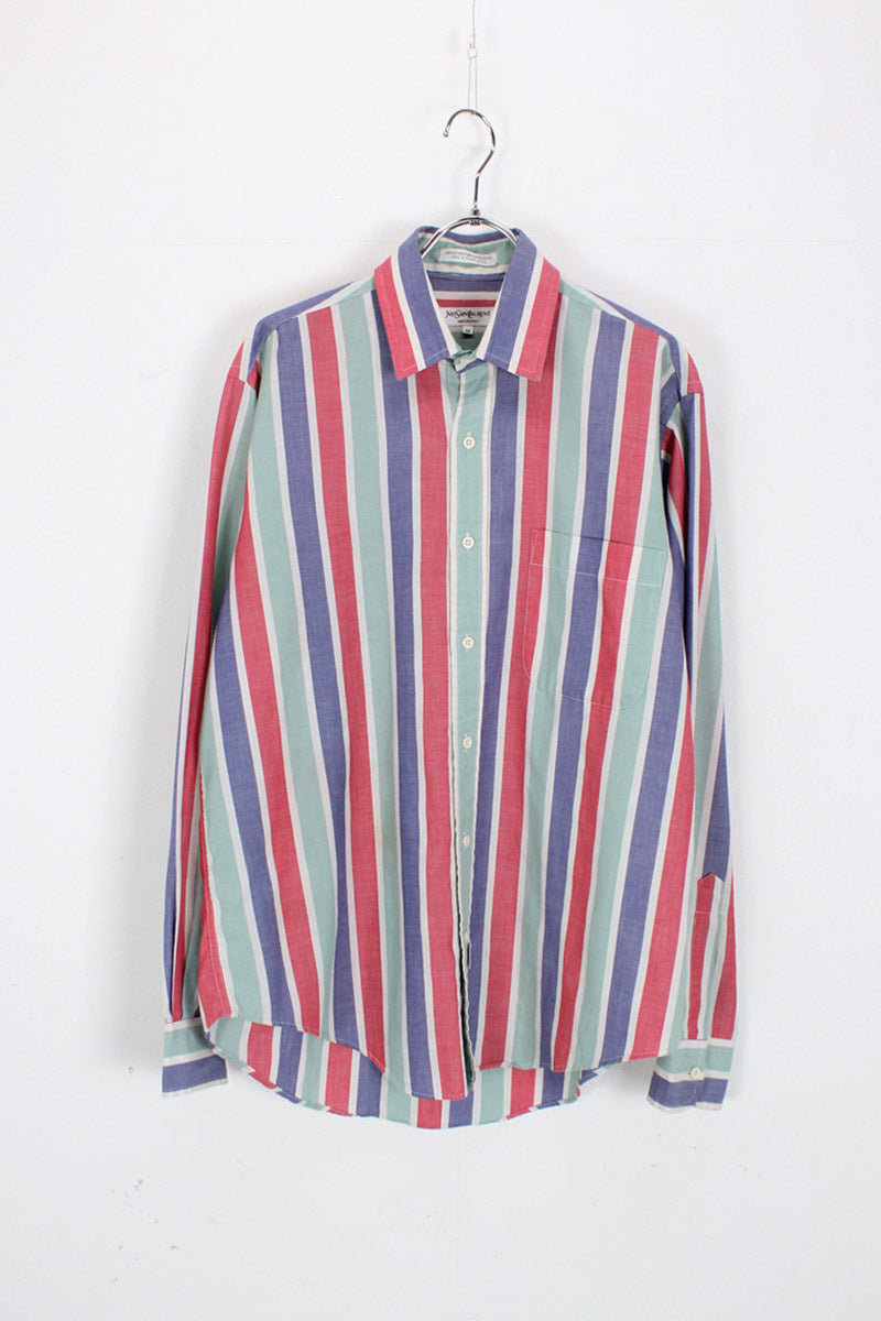 90'S L/S MULTI STRIPE SHIRT / MULTI [SIZE: M USED]