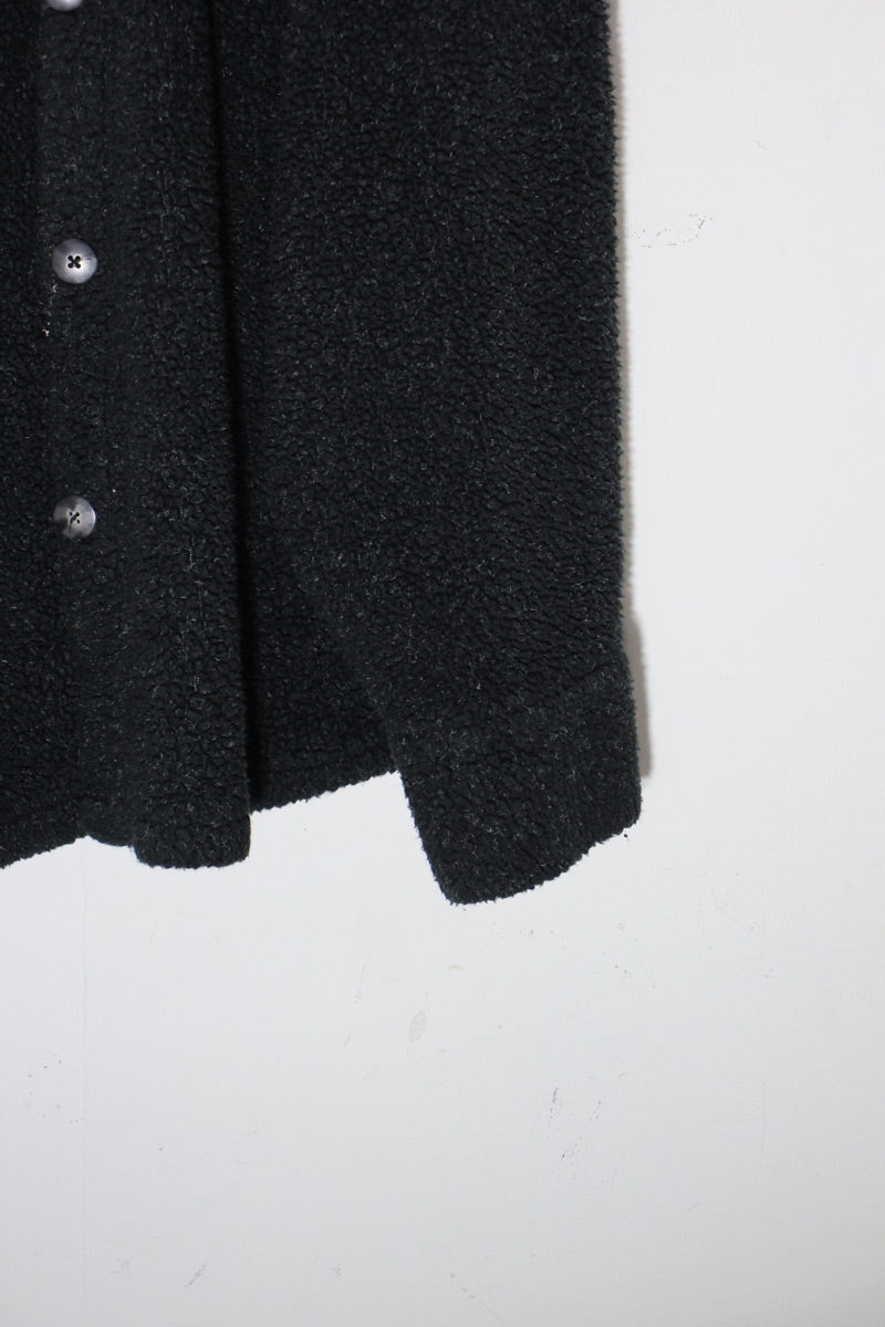 90'S BOA FLEECE SHIRT JACKET / BLACK [ SIZE: XL USED ]