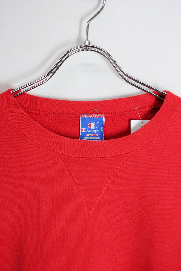 90s MADE IN USA ONE-POINT SWEATSHIRT / RED [SIZE: XL USED]