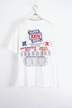画像をギャラリービューアに読み込む, MADE IN USA 90&#39;S SUPER BOWL T-SHIRT / WHITE [SIZE: L USED]
