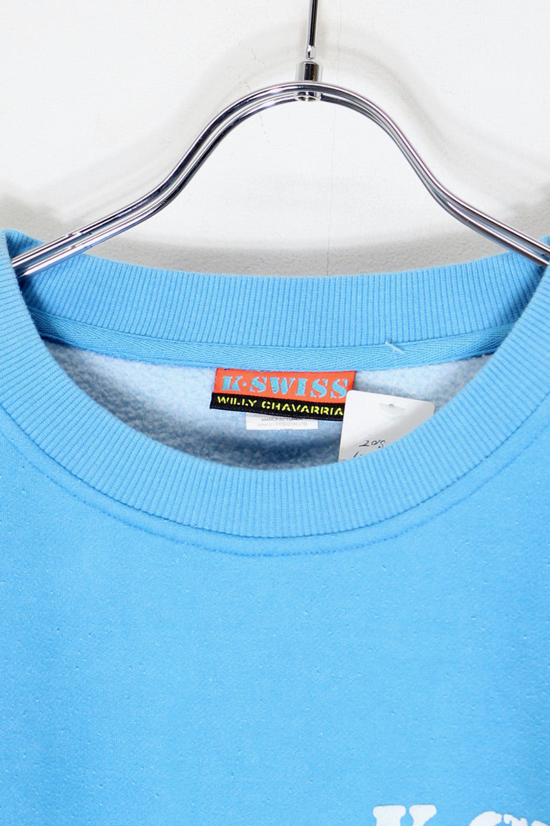 20'S LOGO FORM PRINT SWEATSHIRT / SAX BLUE / PINK [SIZE: S USED]