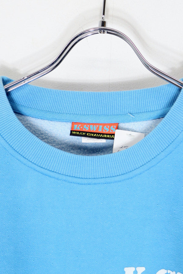 20'S LOGO FORM PRINT SWEATSHIRT / SAX BLUE / PINK [SIZE: S USED]