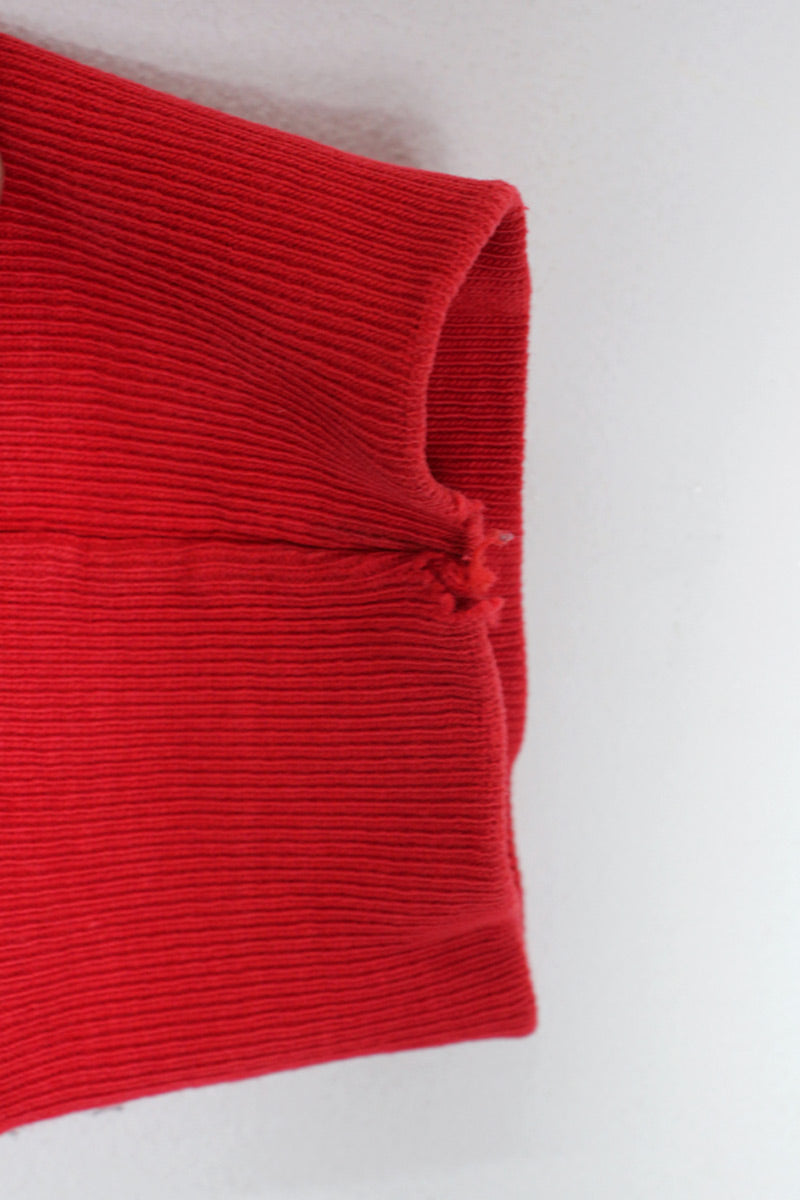90s MADE IN USA ONE-POINT SWEATSHIRT / RED [SIZE: XL USED]