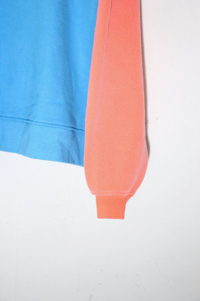 20'S LOGO FORM PRINT SWEATSHIRT / SAX BLUE / PINK [SIZE: S USED]