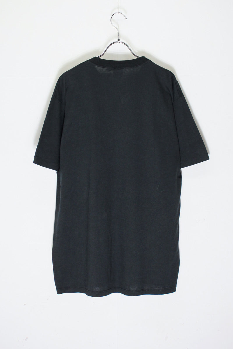 MADE IN USA 87'S S/S WOLF PRINT ANIMAL T-SHIRT / BLACK [SIZE: XL DEADSTOCK/NOS]