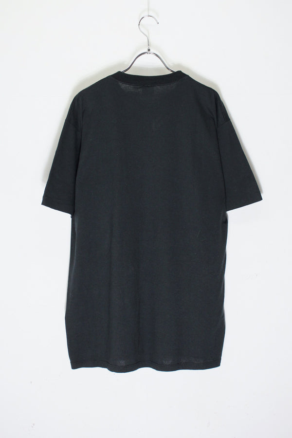 MADE IN USA 87'S S/S WOLF PRINT ANIMAL T-SHIRT / BLACK [SIZE: XL DEADSTOCK/NOS]