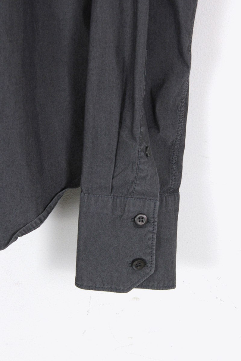 MADE IN ROMANIA L/S COTTON NYLON SHIRT / CHARCOAL [SIZE: 37 USED]