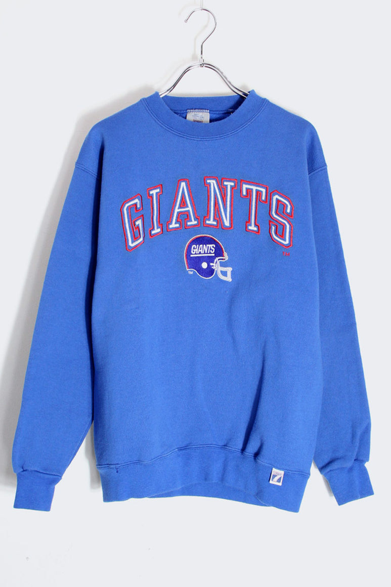 MADE IN USA 90'S NFL NY GIANTS SWEATSHIRT / BLUE [SIZE: M USED]