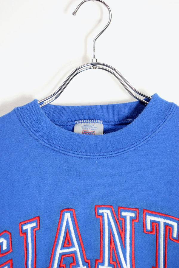MADE IN USA 90'S NFL NY GIANTS SWEATSHIRT / BLUE [SIZE: M USED]
