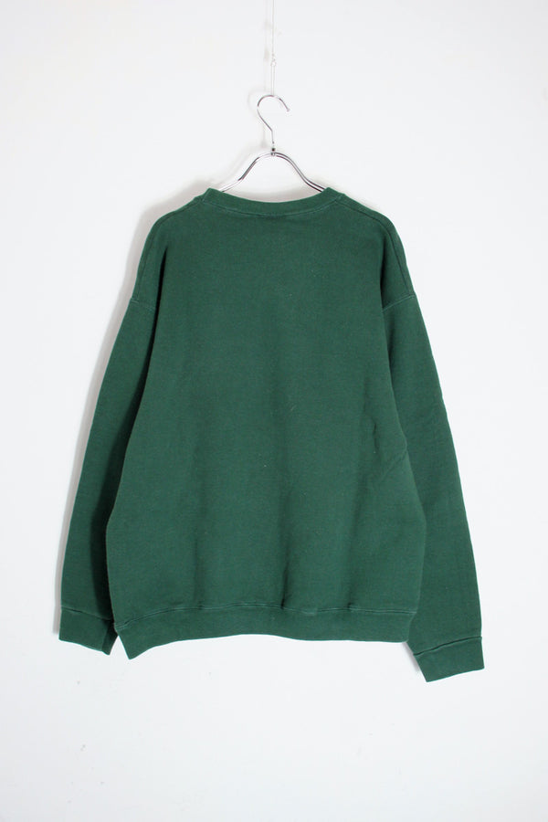 90'S NY JETS NFL SWEATSHIRT / GREEN [SIZE: XL USED]