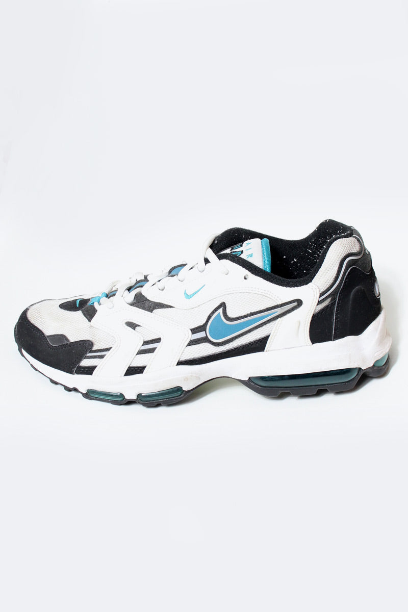 Nike air max white sale and turquoise