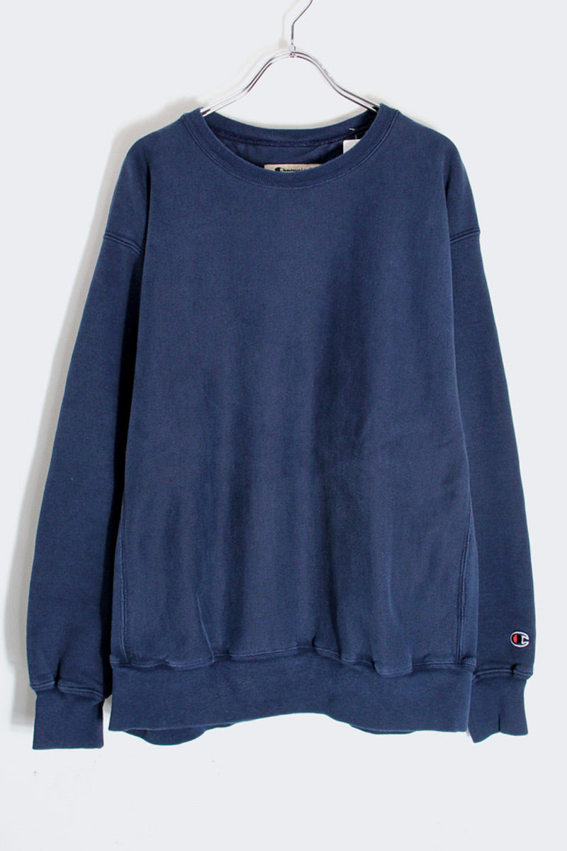 PREMIUM REVERSE WEAVE SWEATSHIRT / NAVY [SIZE: L USED]