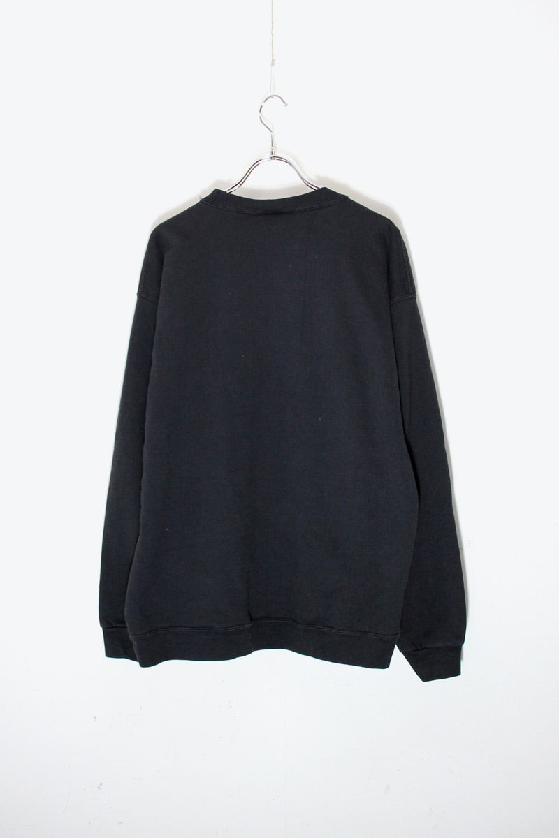 MADE IN USA 90'S CHICAGO LOGO EMBROIDERY SWEATSHIRT / BLACK [SIZE: XL USED]