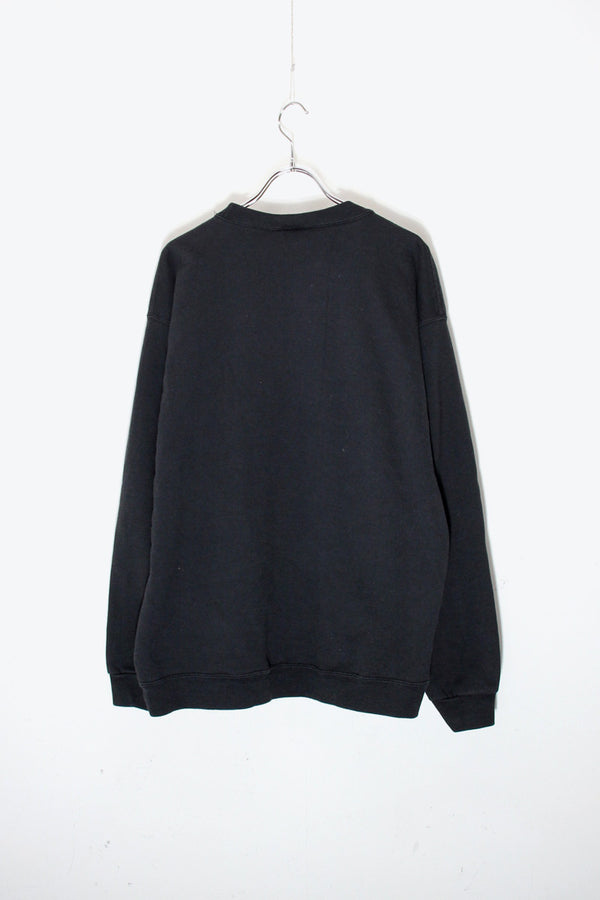 MADE IN USA 90'S CHICAGO LOGO EMBROIDERY SWEATSHIRT / BLACK [SIZE: XL USED]