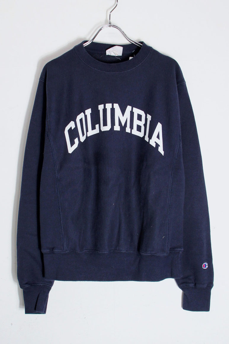 COLUMBIA REVERSE WEAVE SWEATSHIRT 70'S 復刻タグ / NAVY [SIZE: S USED]