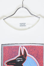 画像をギャラリービューアに読み込む, MADE IN USA 90&#39;S S/S ANUBIS RITSS BACK PRINT T-SHIRT / WHITE/PINK [SIZE: L USED]
