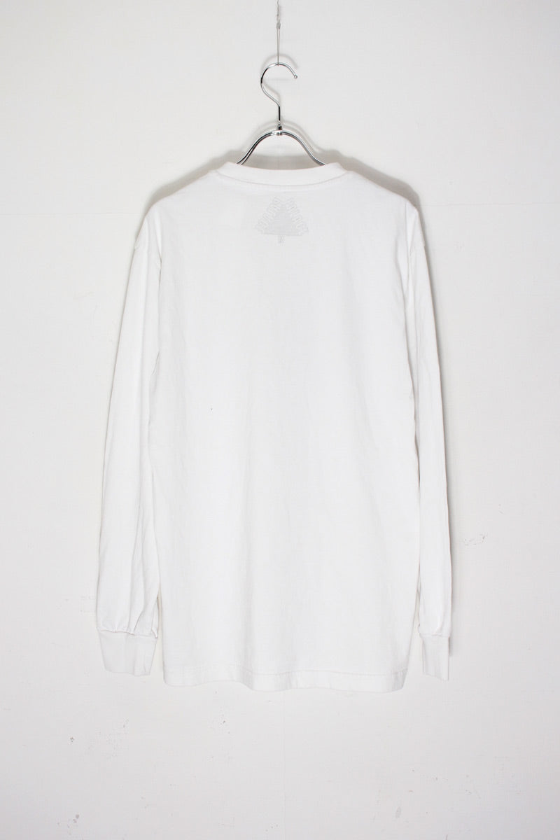 L/S LOGO T-SHIRT / WHITE [SIZE: M USED]