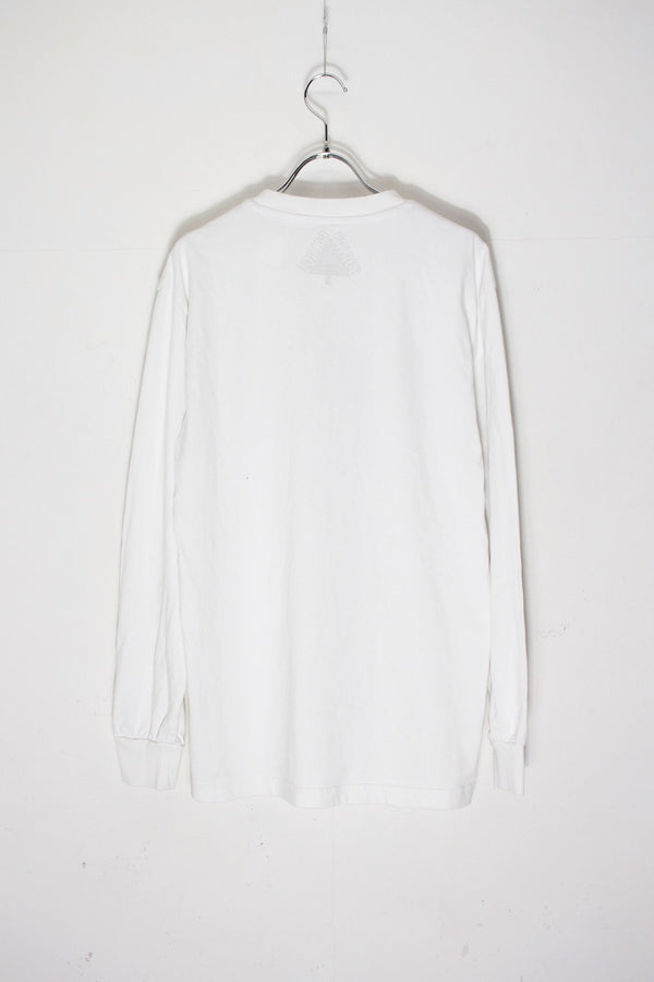 L/S LOGO T-SHIRT / WHITE [SIZE: M USED]