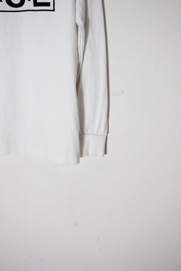 L/S LOGO T-SHIRT / WHITE [SIZE: M USED]