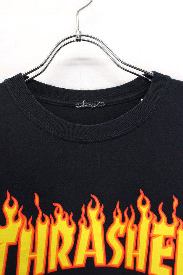 L/S LOGO T-SHIRT / BLACK [SIZE: S USED][USA MODEL]