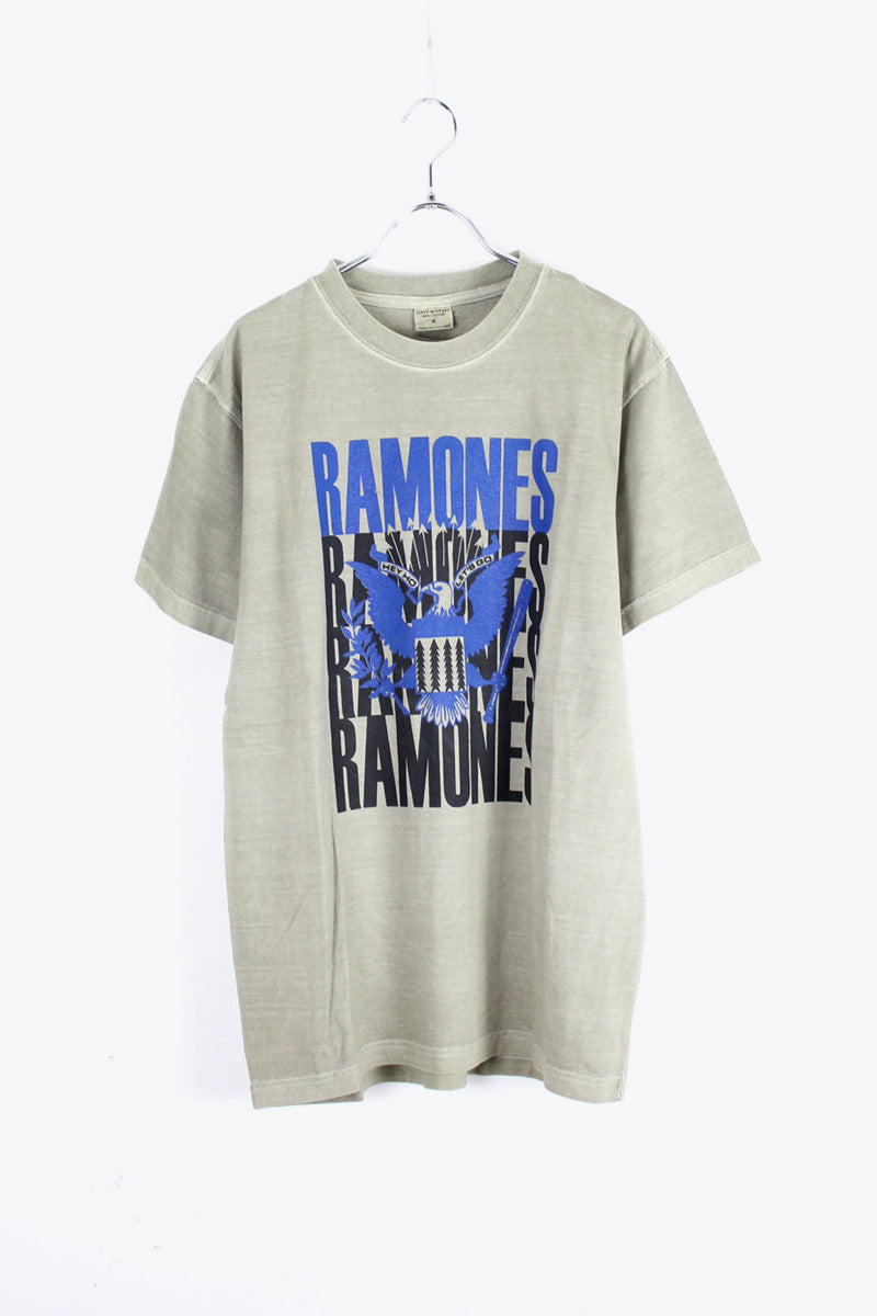 RAMONS T-SHIRT / GREY BEIGE [SIZE: M USED]