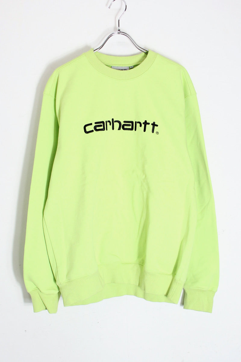 LOGO SWEATSHIRT / NEON YELLOW [SIZE: M USED]