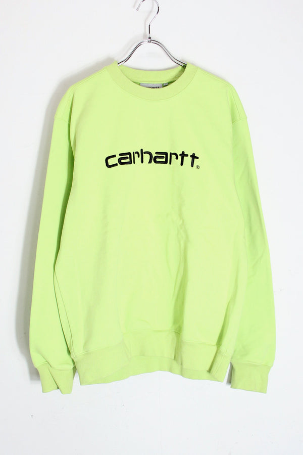 LOGO SWEATSHIRT / NEON YELLOW [SIZE: M USED]