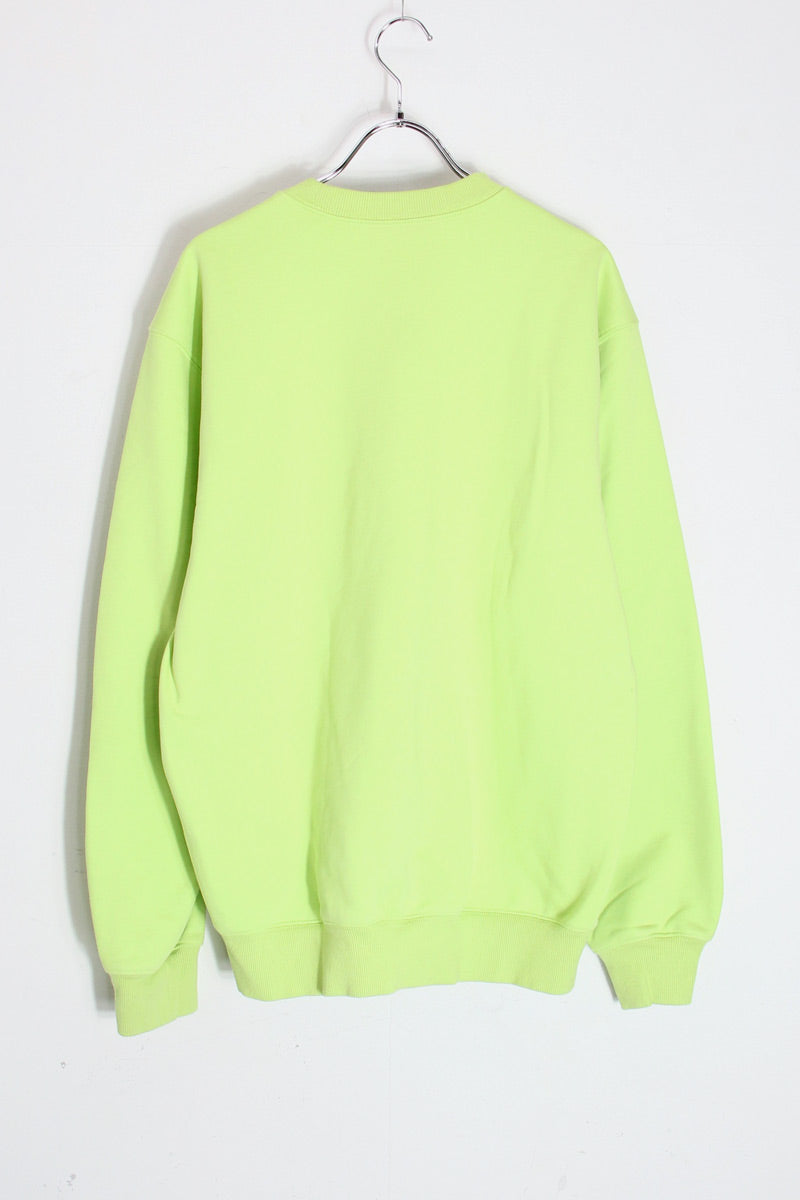 LOGO SWEATSHIRT / NEON YELLOW [SIZE: M USED]