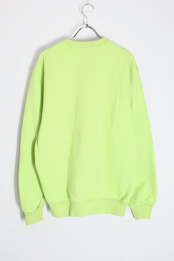 LOGO SWEATSHIRT / NEON YELLOW [SIZE: M USED]
