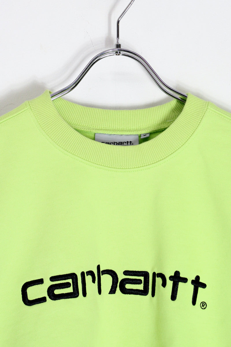 LOGO SWEATSHIRT / NEON YELLOW [SIZE: M USED]