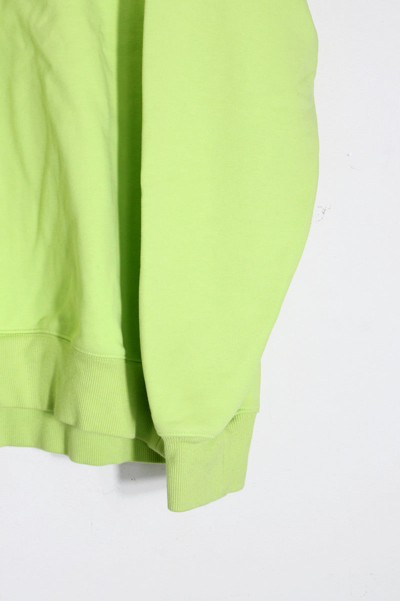 LOGO SWEATSHIRT / NEON YELLOW [SIZE: M USED]