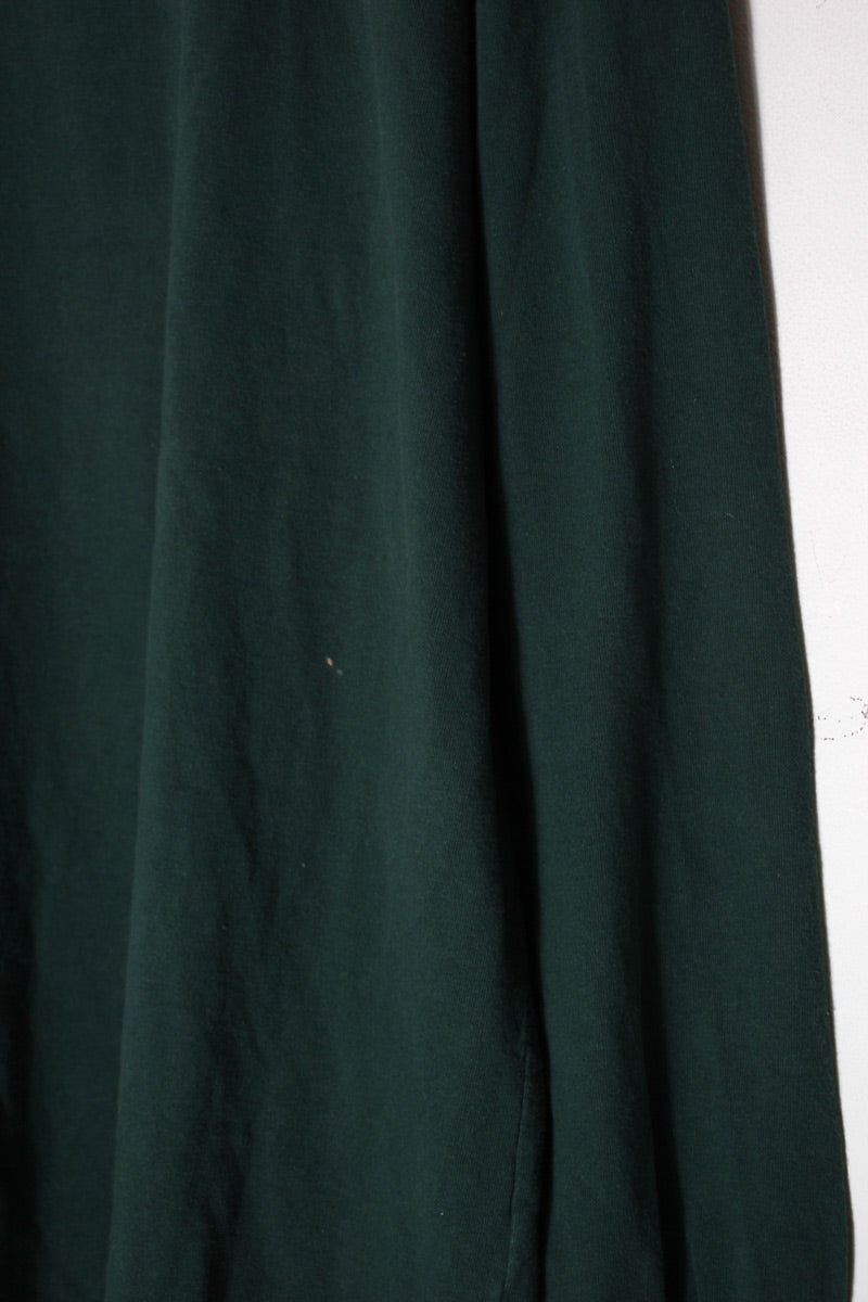 90'S L/S TURTLE NECK SHIRT / GREEN [SIZE: 2XL USED]