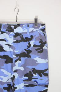 90'S CAMO EASY PANTS / BLUE [SIZE: M USED]