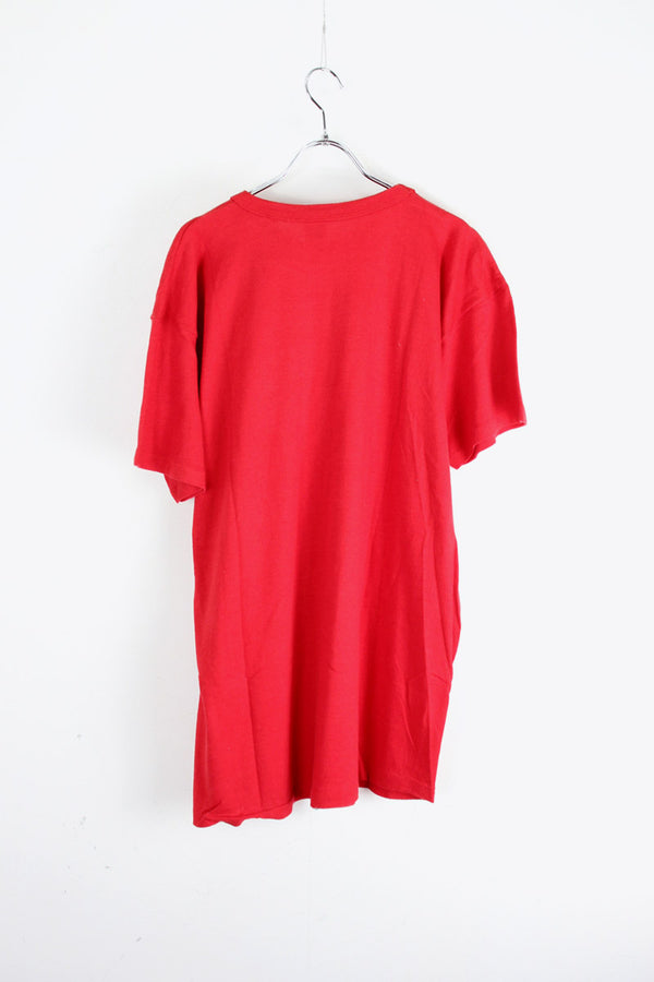 MADE IN USA 80'S TRICO TAG HAVERFORD UNIVERSITY T-SHIRT / RED [SIZE: XL USED]